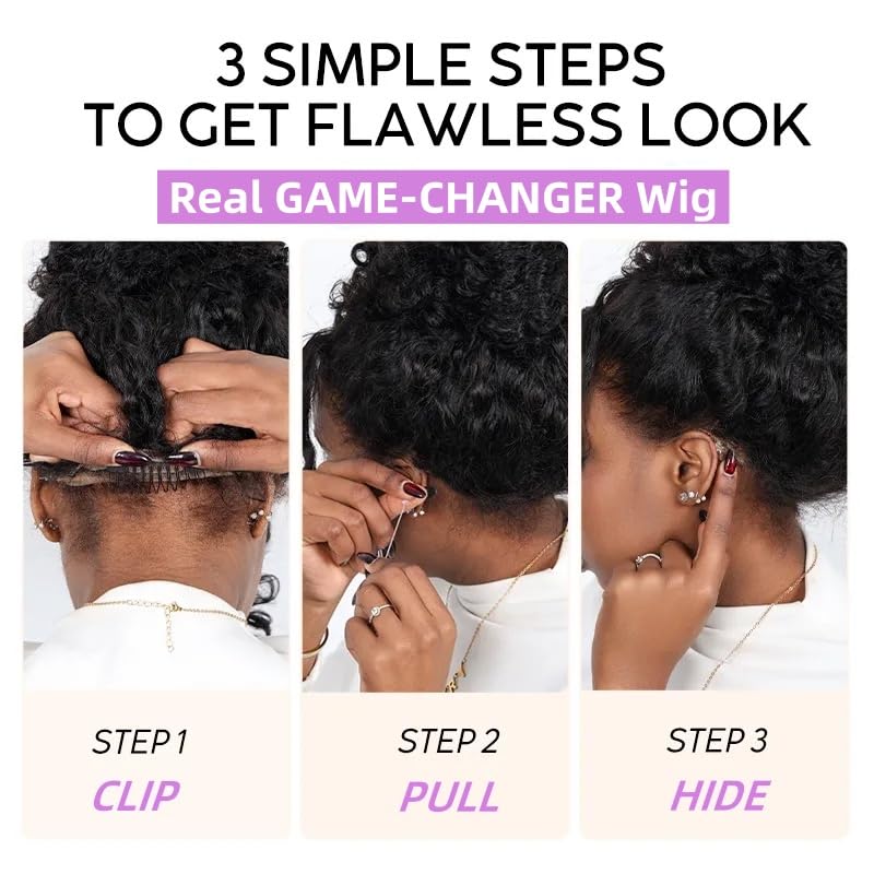 SNV Water Wave Glueless Wig shows waves and secure daily wear.