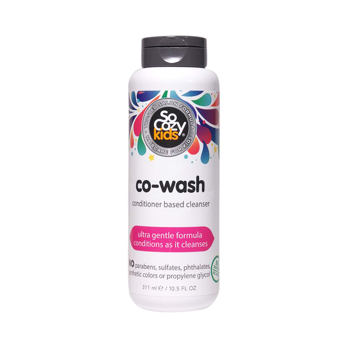 SO COZY Co-Wash bottle pump for gentle kids hair cleansing