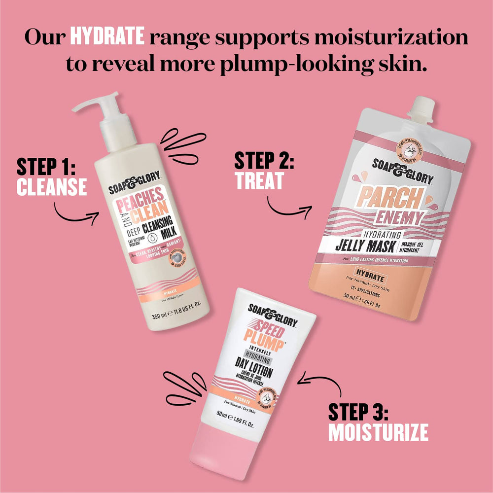 Soap & Glory Peaches & Clean cleansing milk leaves skin soft and radiant