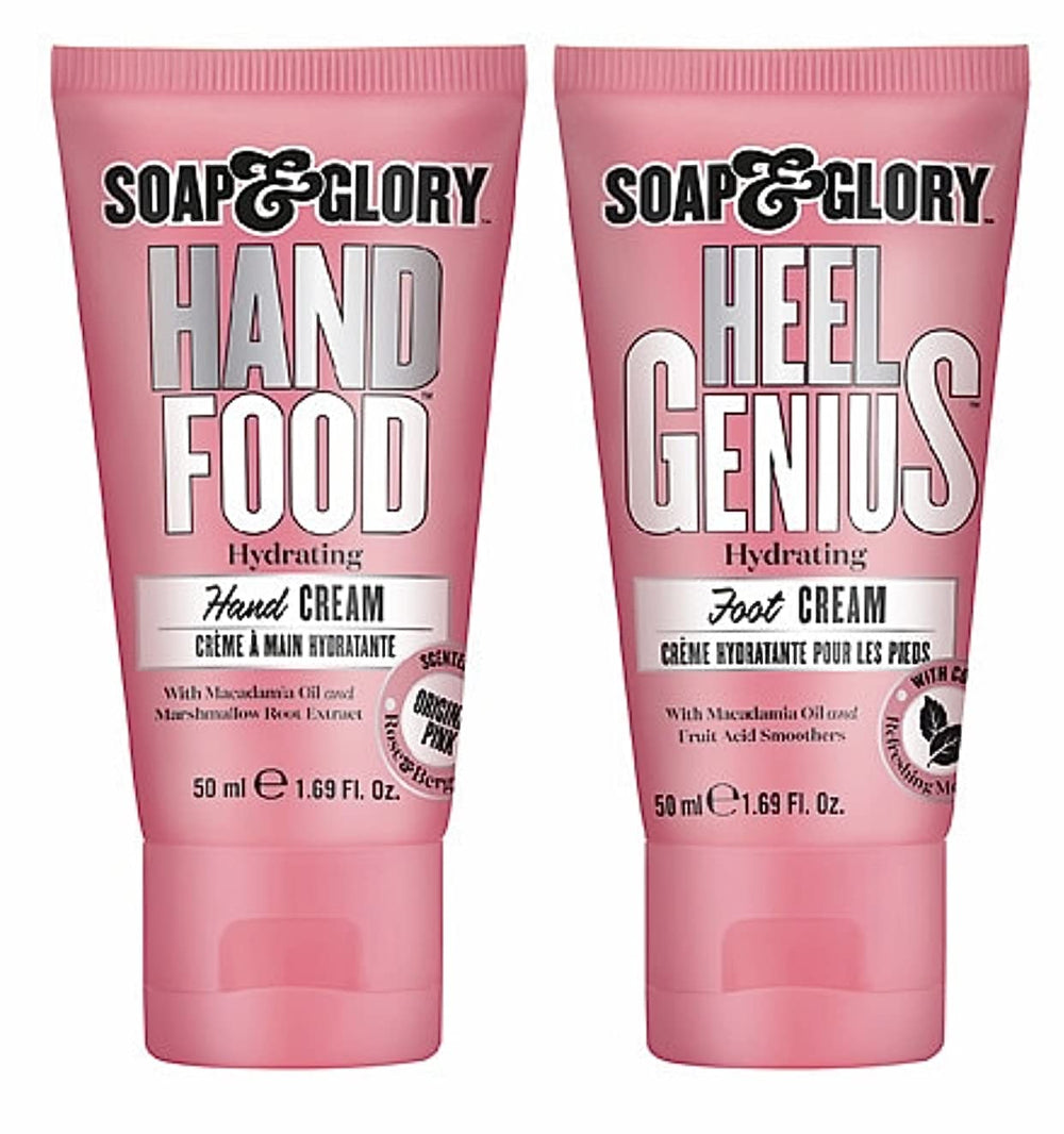 Soap & Glory Wait on Hand and Foot Gift Set packaging highlighting gift-ready hydration