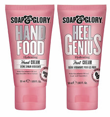Soap & Glory Wait on Hand and Foot Gift Set packaging highlighting gift-ready hydration