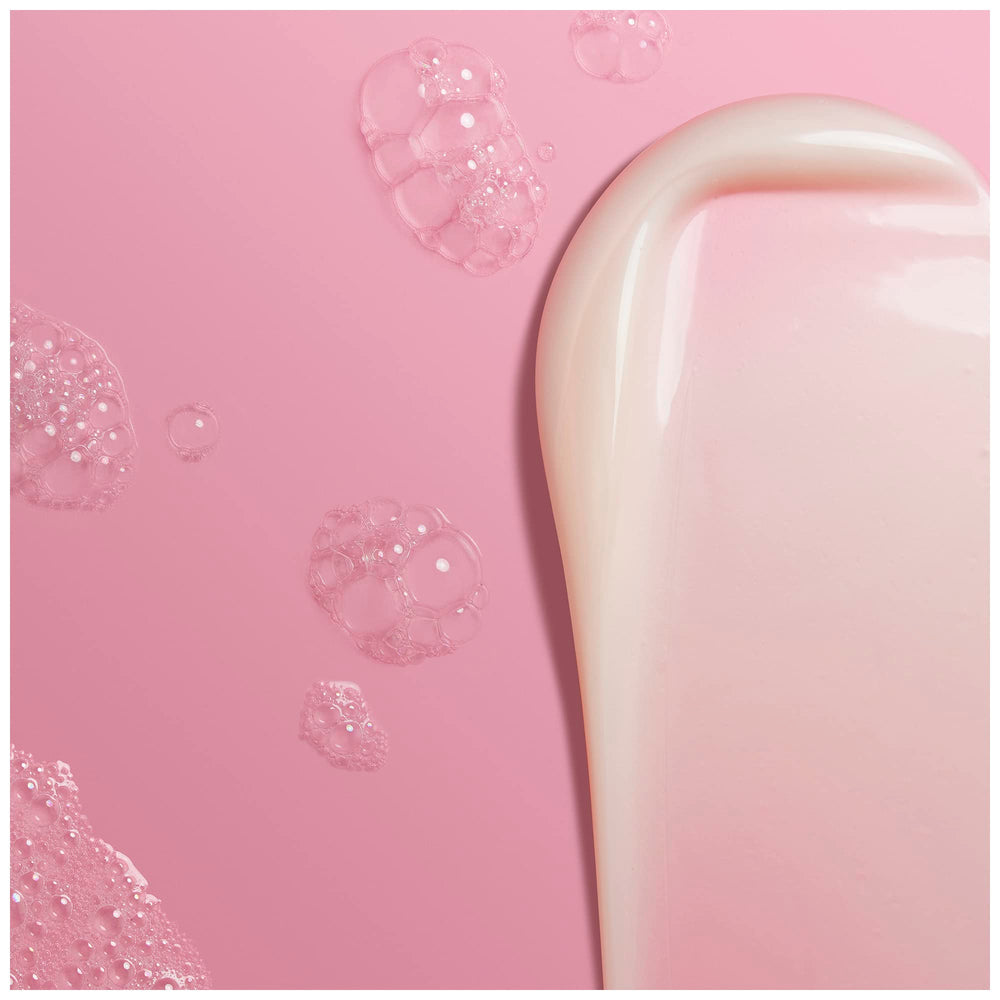 Soap & Glory Original Pink moisturizing formula closeup signals skin-friendly hydration in shower.
