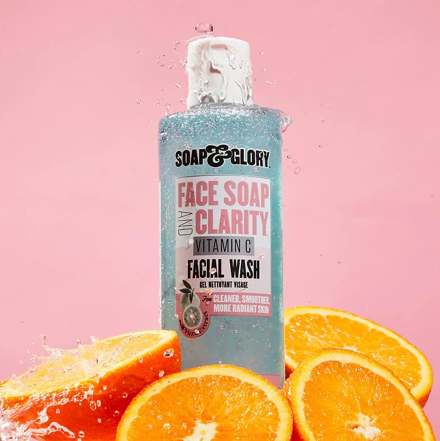 Soap & Glory Vitamin C Brightening Facial Cleanser brightened skin after use