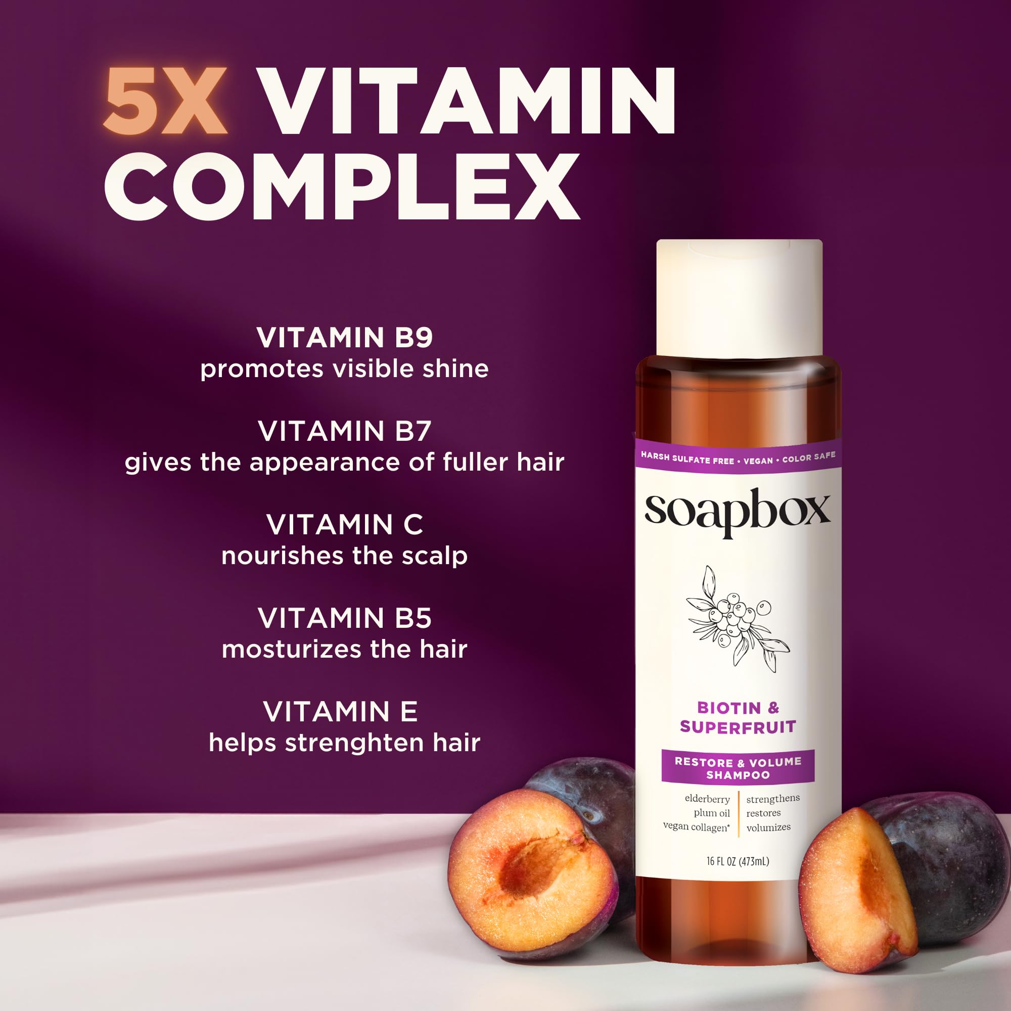 Using Soapbox Biotin Conditioner to nourish and soften hair strands.