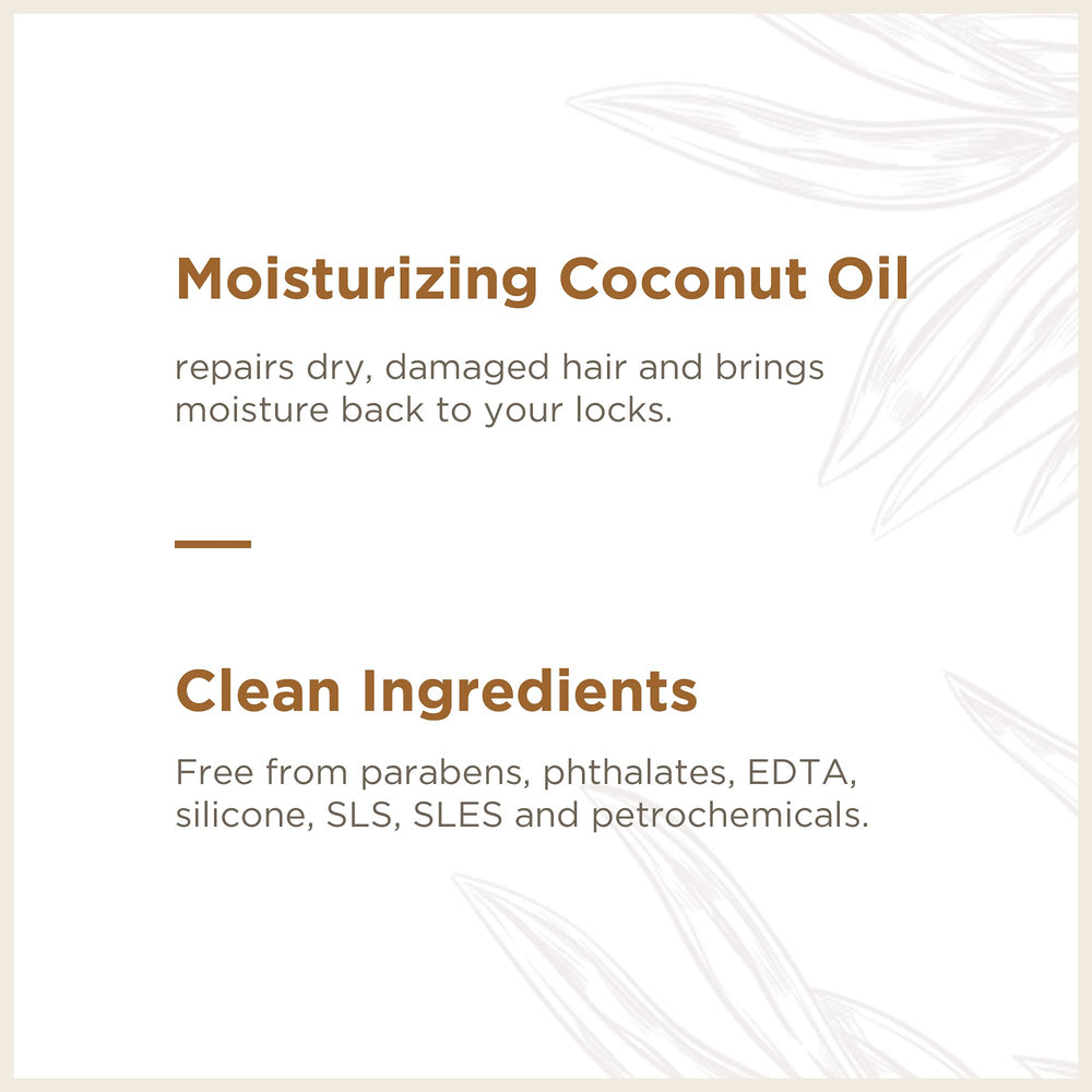 Soapbox Coconut Oil Shampoo with argan oil promotes smooth, shiny hair.