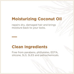 Soapbox Coconut Oil Shampoo with argan oil promotes smooth, shiny hair.