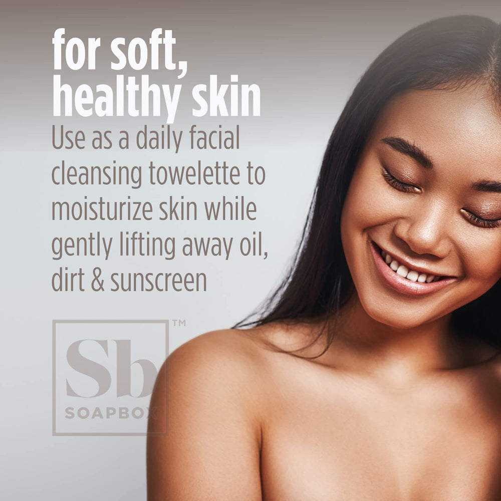 Soapbox wipes remove waterproof mascara with mild cleansing action.