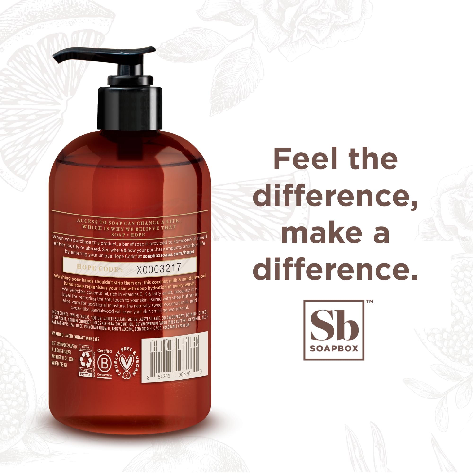 Soapbox three-bottle set side-by-side for kitchen and bathroom tasks.