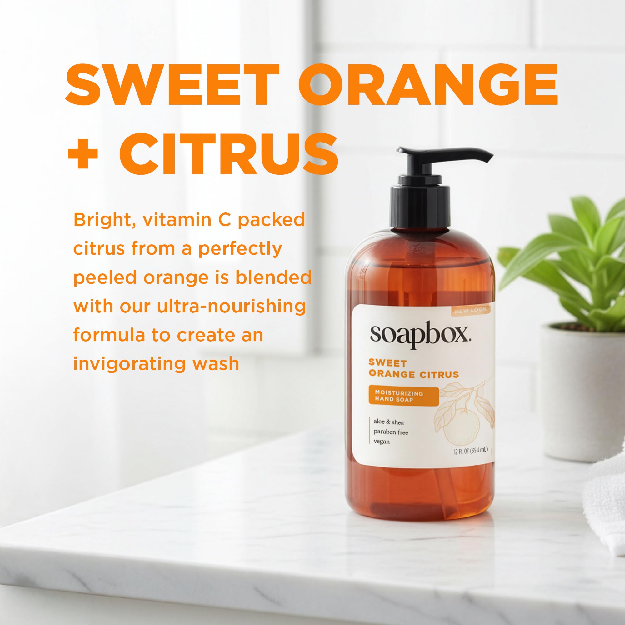 Natural citrus and rose fragrance enhances daily hand washing experience