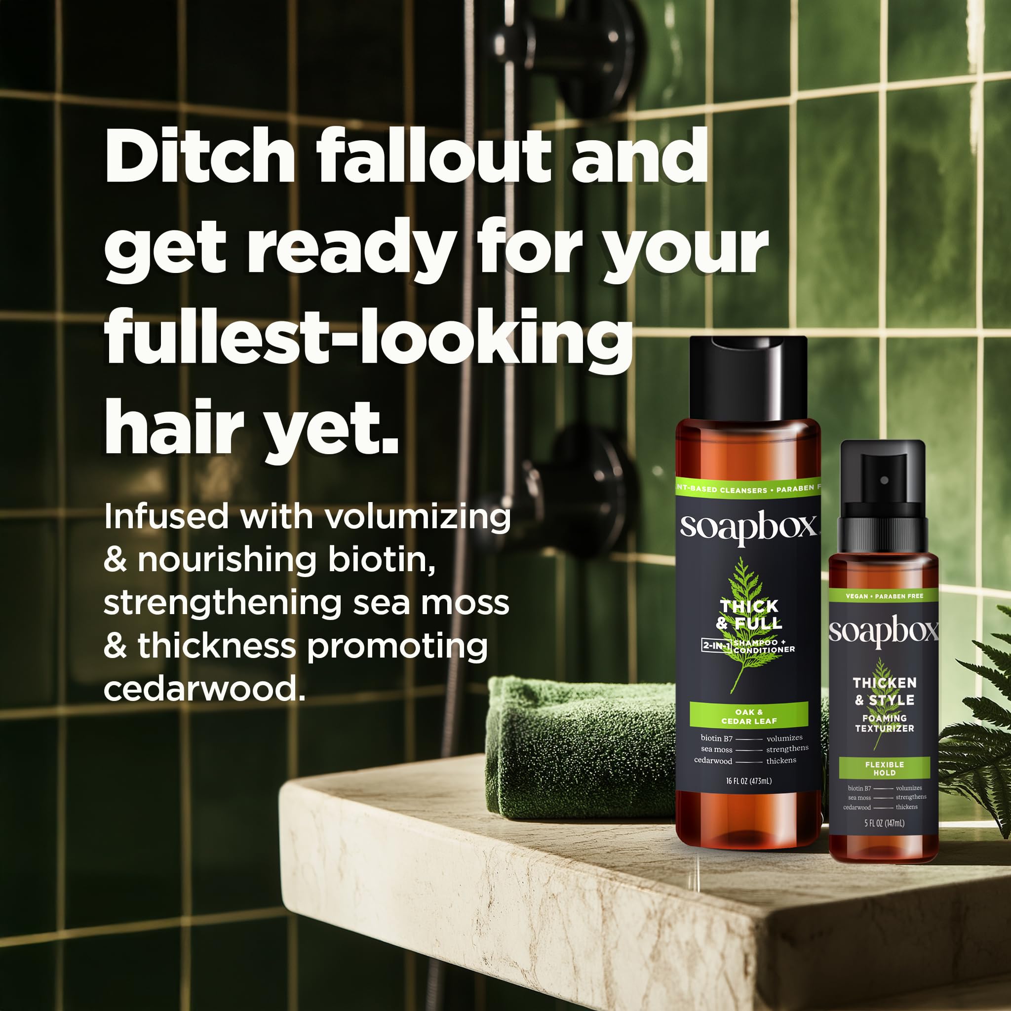Soapbox vegan and sulfate-free formula signals clean, gentle care.