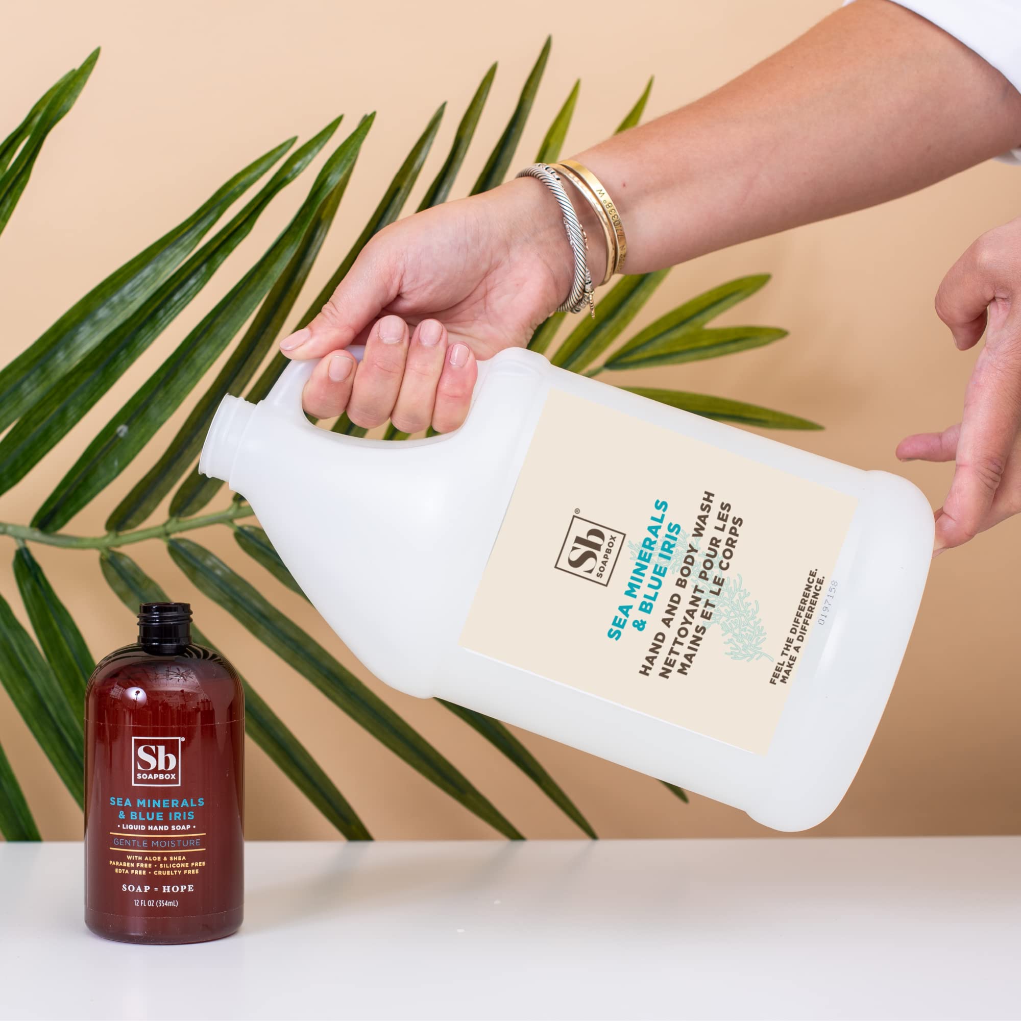 Soapbox Moisturizing Hand Soap creates creamy foam for soft skin after long workdays.
