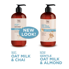 Soapbox Oat Milk & Chai Lotion almond oil application for smooth skin
