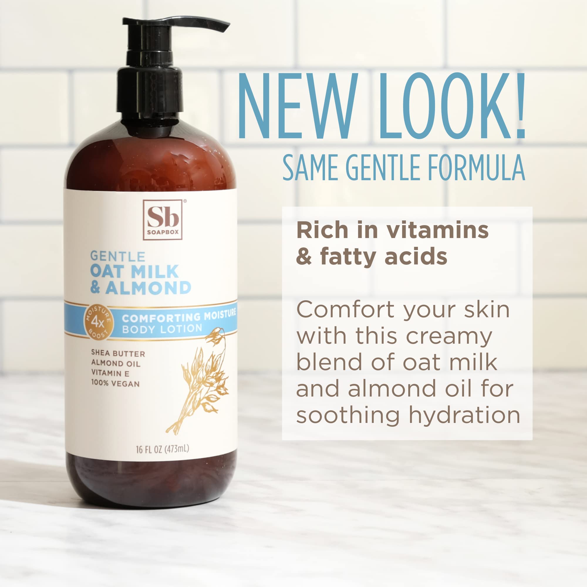 Soapbox Oat Milk & Chai Lotion non-greasy absorption on skin