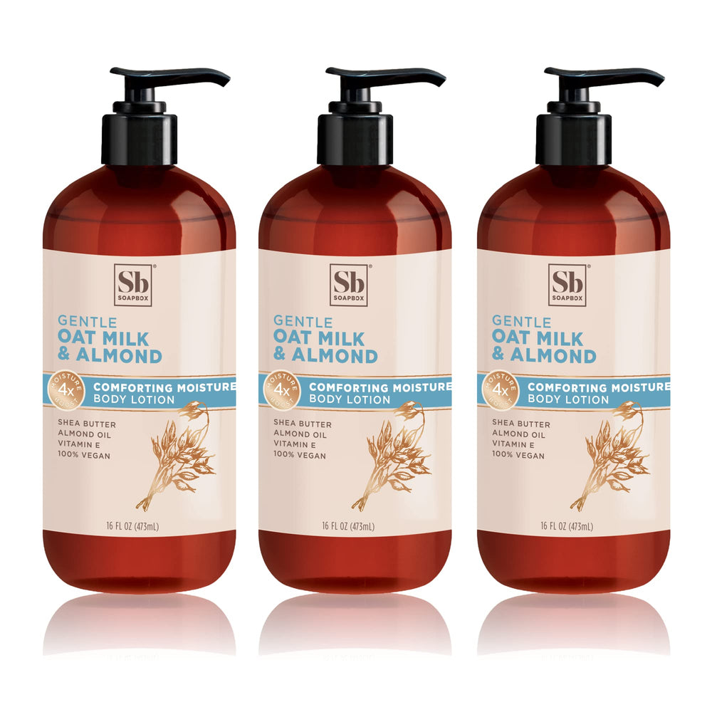Soapbox Oat Milk & Chai Lotion with shea butter and olive oil close-up