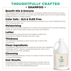 Soapbox Sea Minerals Blue Iris shampoo gallon-size signals bulk option for homes and hotels.