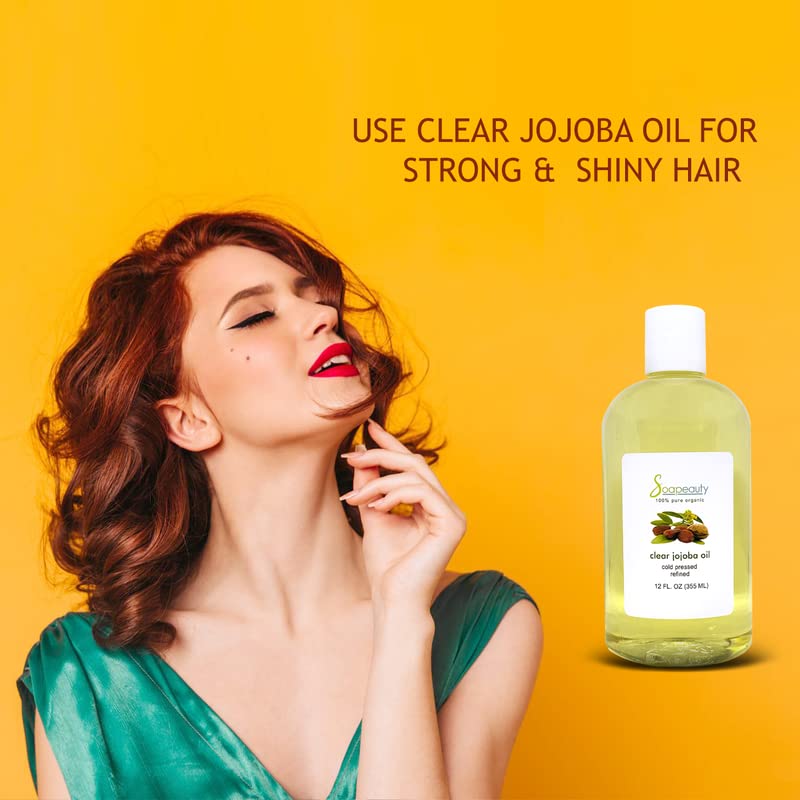 Soapeauty Clear Jojoba Oil applied to skin for lightweight moisture.