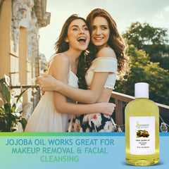 Soapeauty Clear Jojoba Oil in skincare setup for routine hydration.