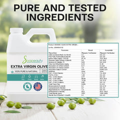 Soapeauty Extra Virgin Olive Oil application on skin for deep hydration and softness.