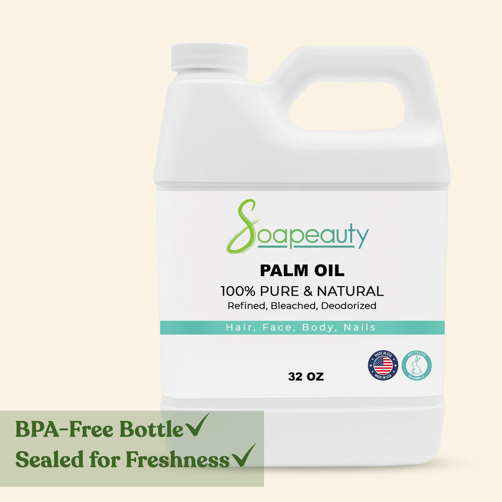 Soapeauty Palm Oil RBD sustainability label highlights ethical sourcing.