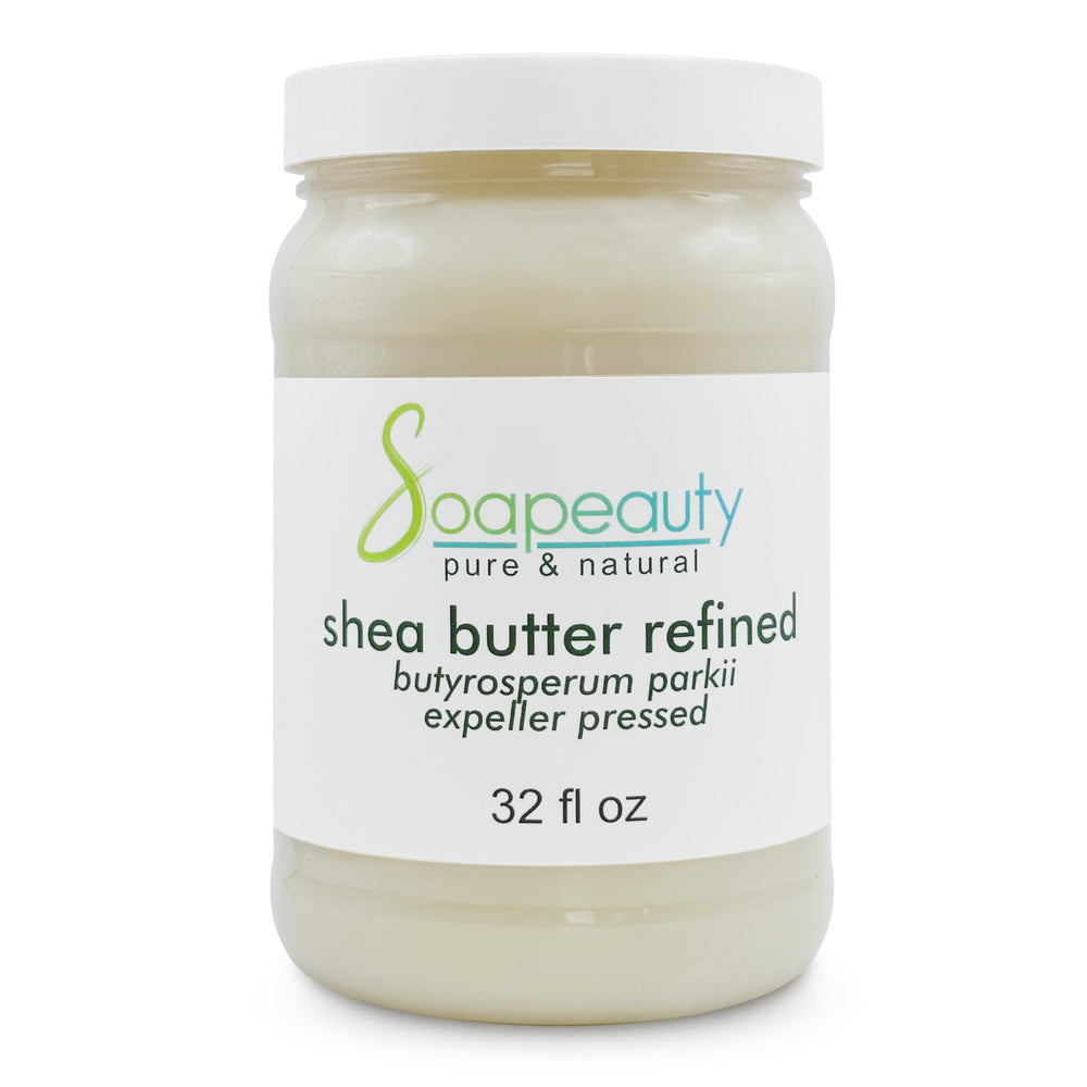 Soapeauty Shea Butter jar shows pure odorless moisturizer for smooth skin.