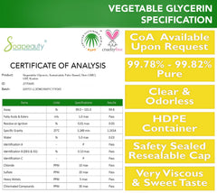 Soapeauty glycerin pour illustrating moisture retention for skincare and hair care