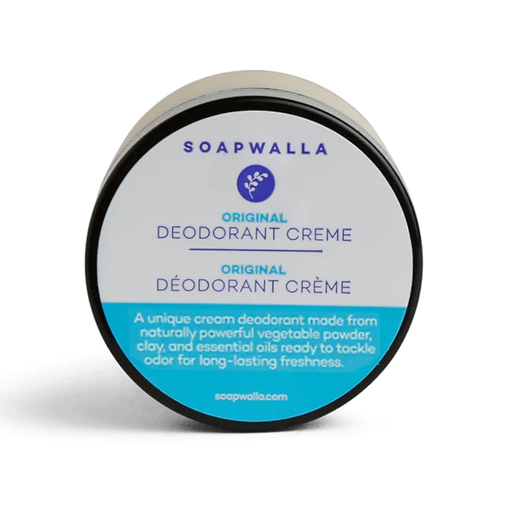 Soapwalla deodorant cream original tub closeup showing natural texture for refreshment