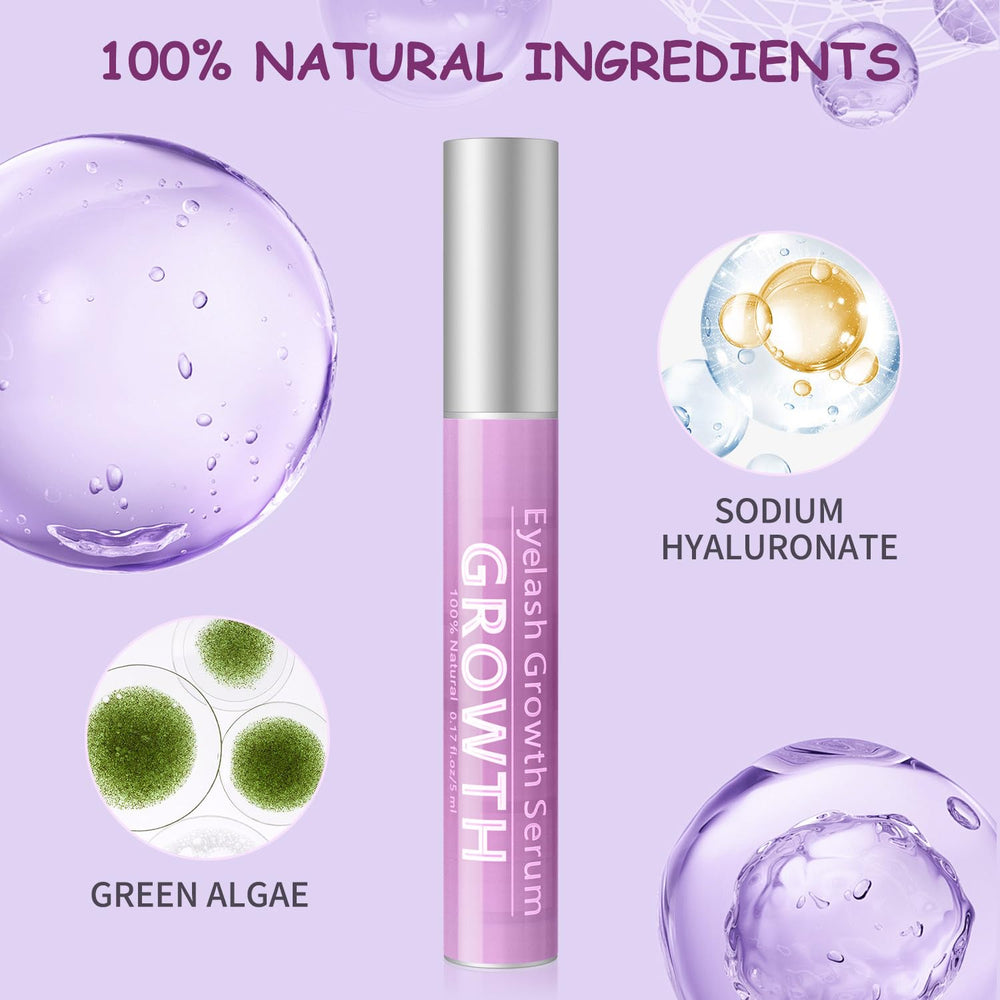 Close-up of lashes showing lengthening potential with Sobetuar serum.