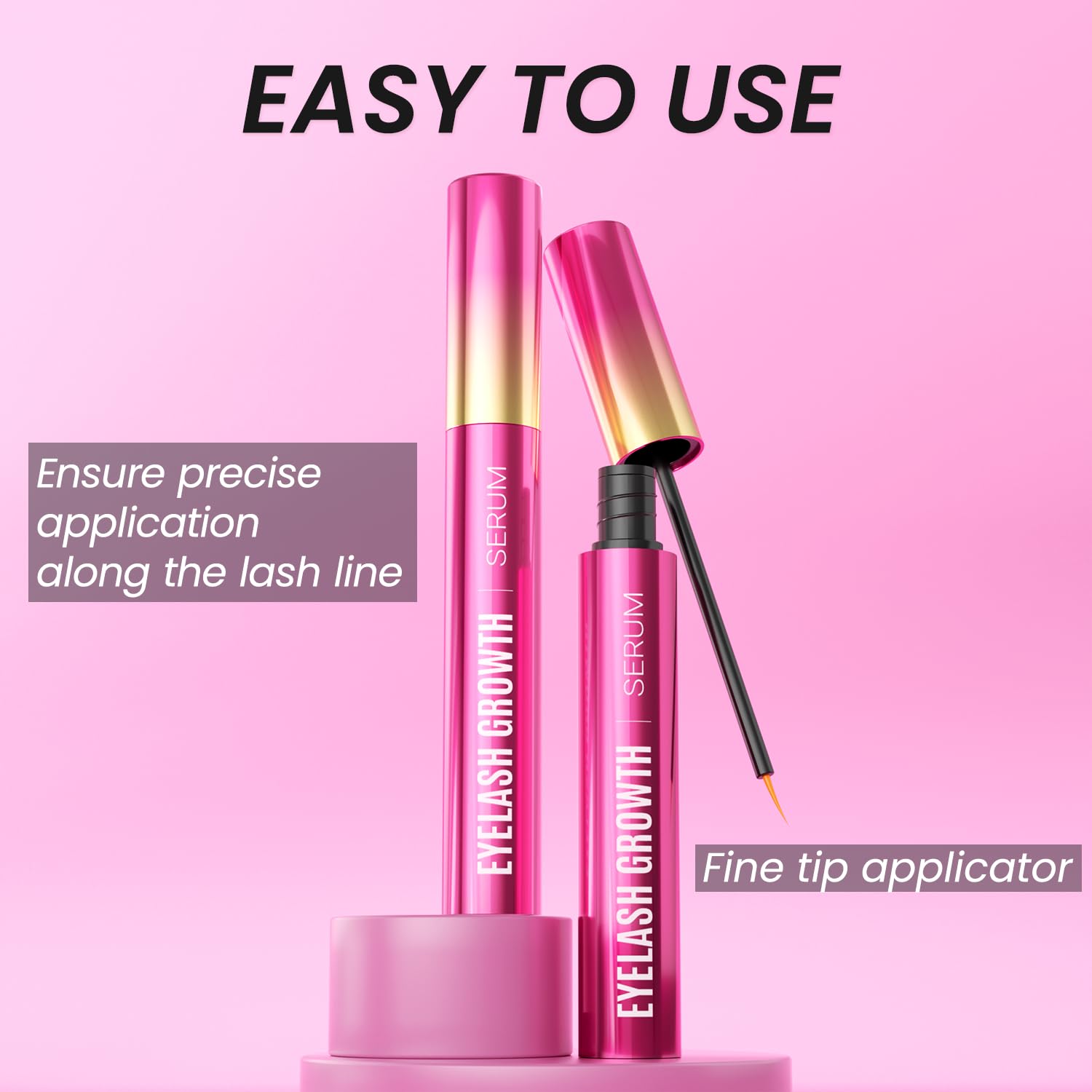 Travel-friendly 5 mL packaging fits in makeup bag for on-the-go care.