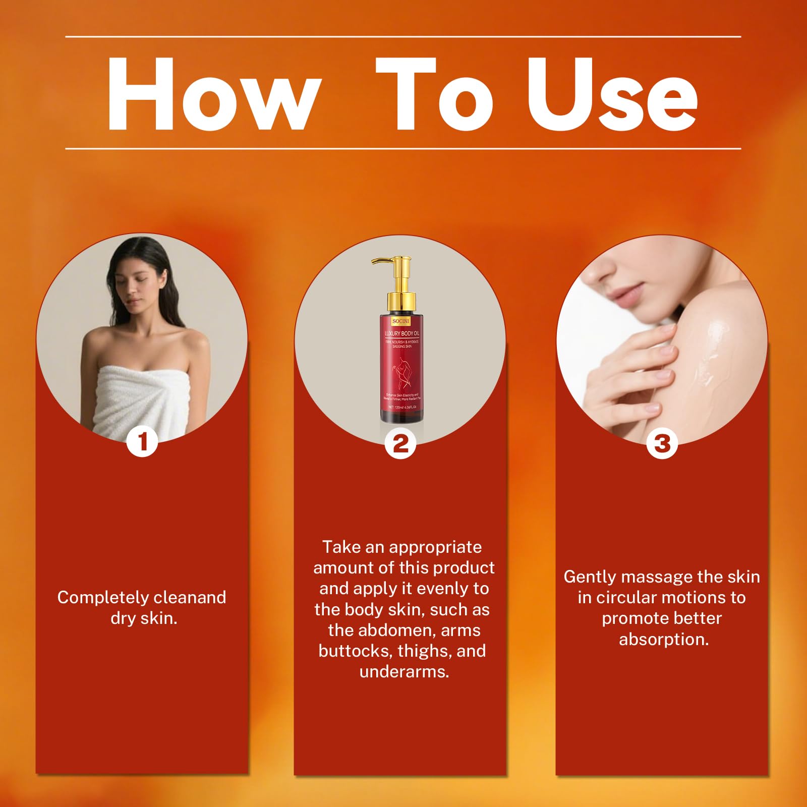 SOCINI body firming oil post-shower routine supports hydration and soft skin