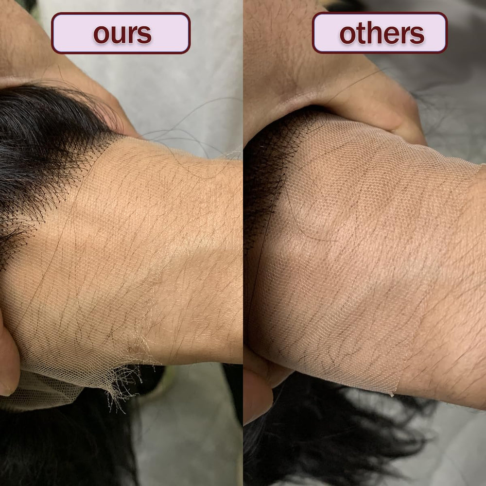 Soeyrkke pre-plucked hairline with bleached knots enables easy blending