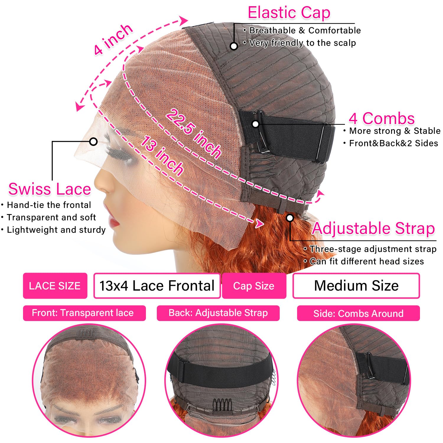 SOEZ 180-density deep wave hair adds fullness without heaviness.
