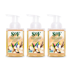 South Of France SoF hydrating foaming hand wash bottle closeup showcases rich lather for daily hand care.