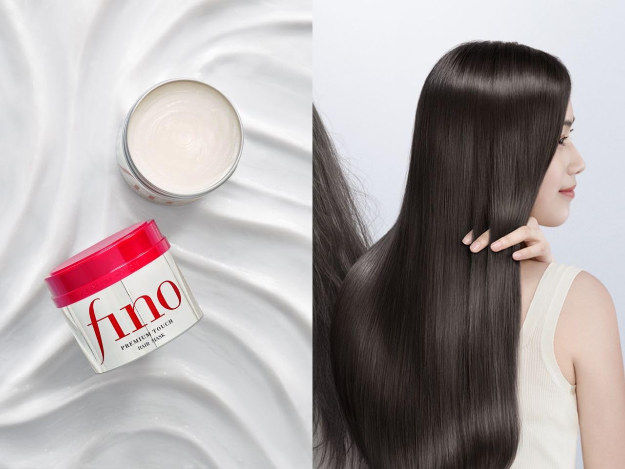 SOFIA BY ODE Fino Premium Touch Hair Mask 180g container highlighting generous size.
