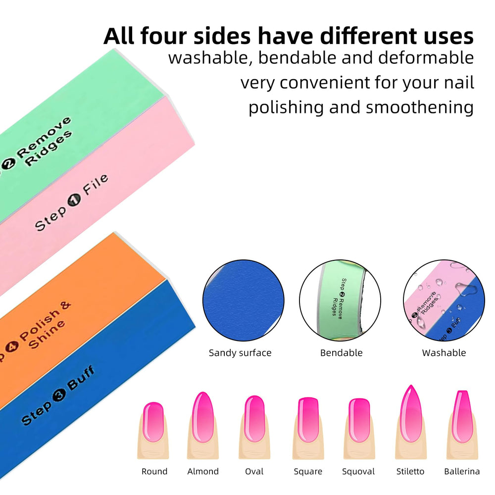 Soft 'N Style 4Step buffer step4 finish yields smooth, polished nails