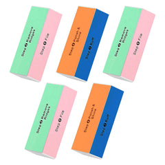 Soft 'N Style 5Pack 4Way Nail Buffer Pack on display for salon-ready smoothing