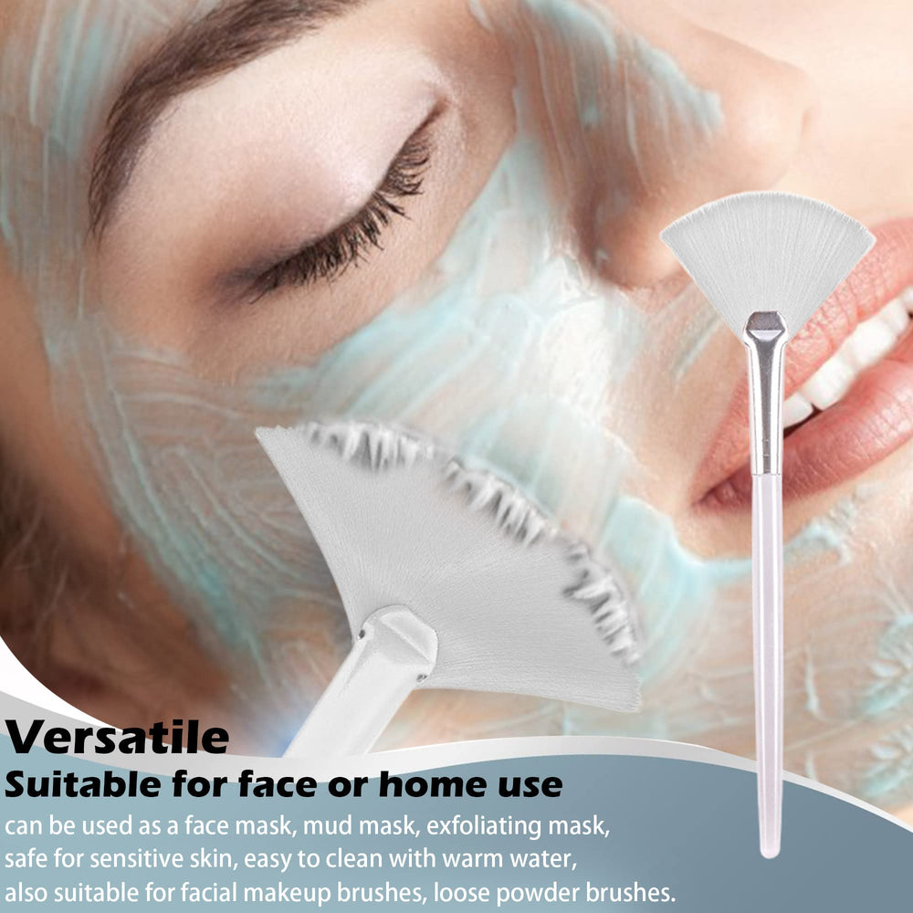 Soft 'N Style Taklon fan mask brush soft bristles gentle on sensitive skin