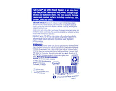 Soft Scrub Gel Cleanser with Bleach label highlighting EPA disinfectants