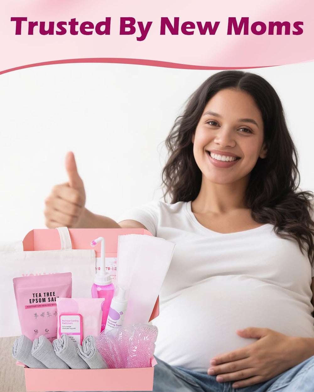 SOFTCA postpartum kit box presents all-in-one recovery essentials