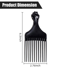 Soft 'N Style afro pick with 12 wide teeth for thick, tangled hair