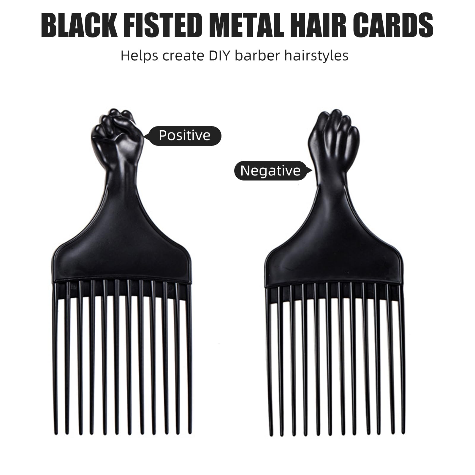 Soft 'N Style afro pick measures 7x5 inches for comfortable grip