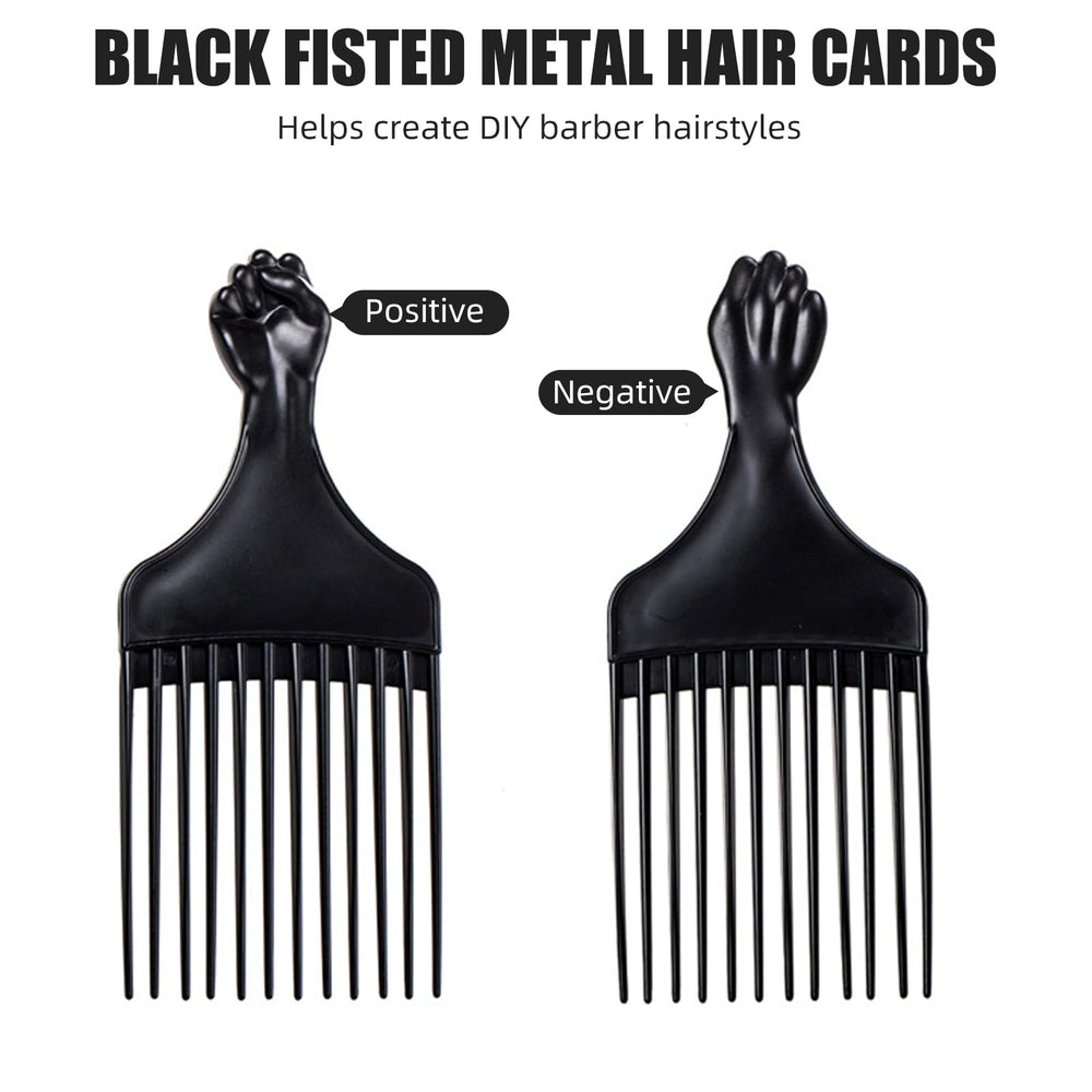 Soft 'N Style afro pick measures 7x5 inches for comfortable grip