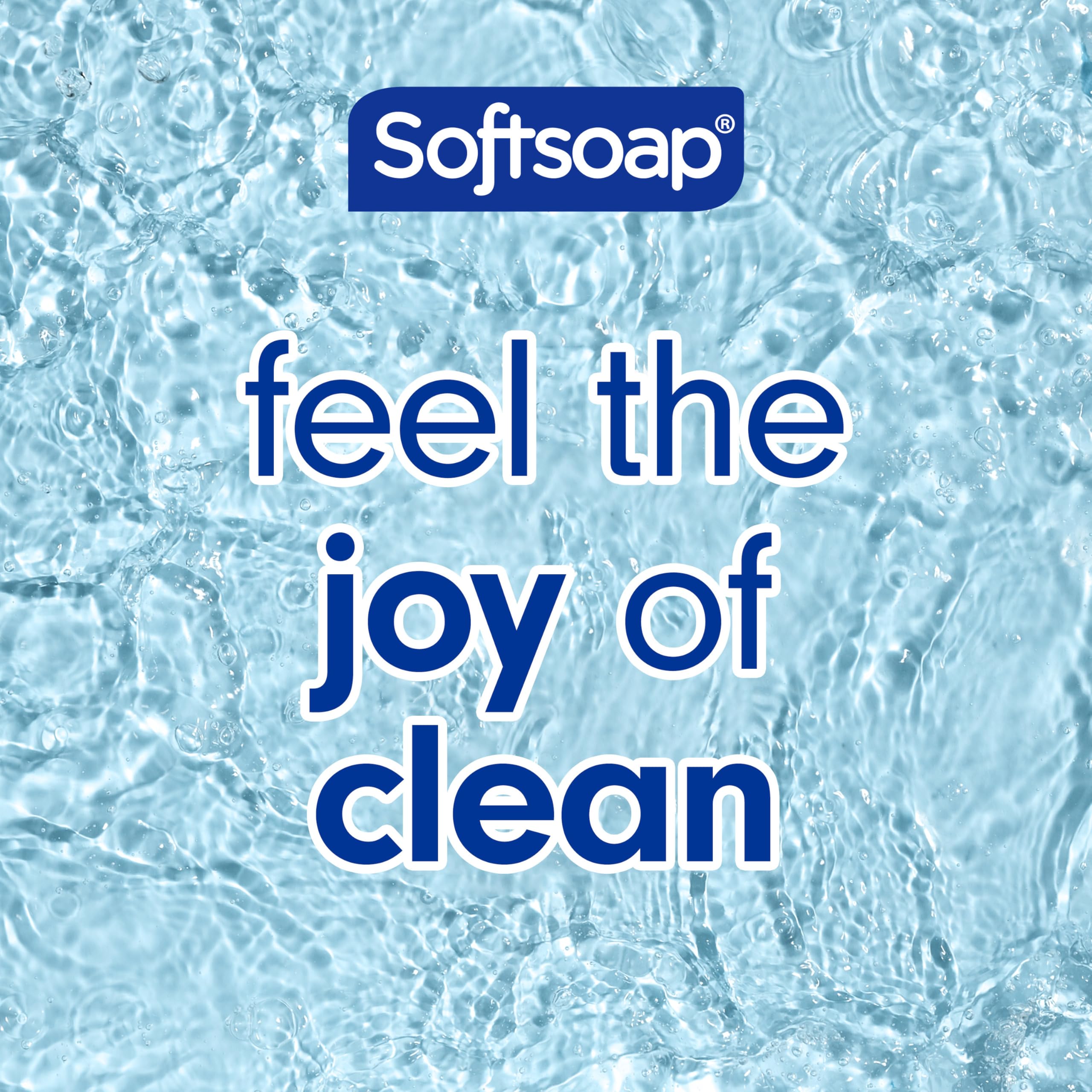 Softsoap Hawaiian Luau bottle-lather close-up conveys creamy texture and tropical scent.
