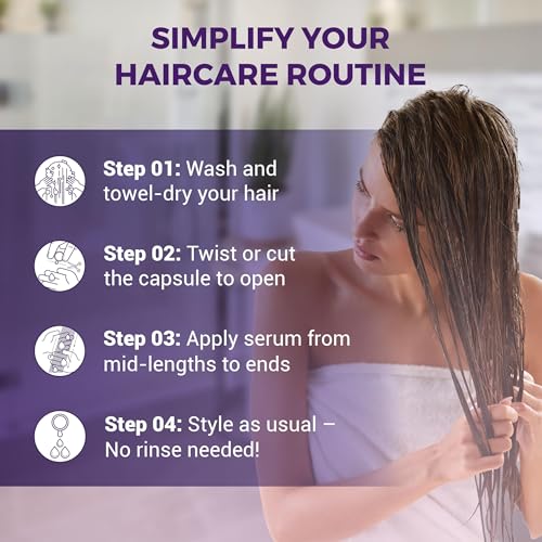 sohl-I.D. Hair Serum application image demonstrates easy, on-the-go use.