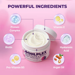 sohl-I.D. hair mask application demonstrates massaging into damp hair for detangling.