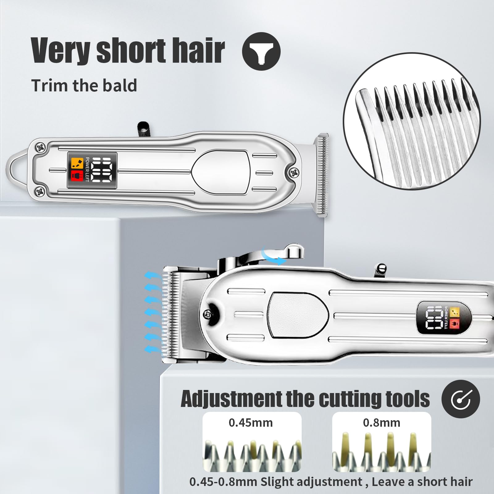Soieho hair clippers accessory kit includes guide combs and charger