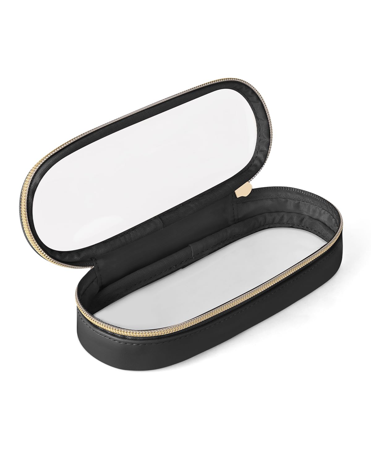 Soimeat clear travel makeup brush holder with transparent PVC for quick brush identification.