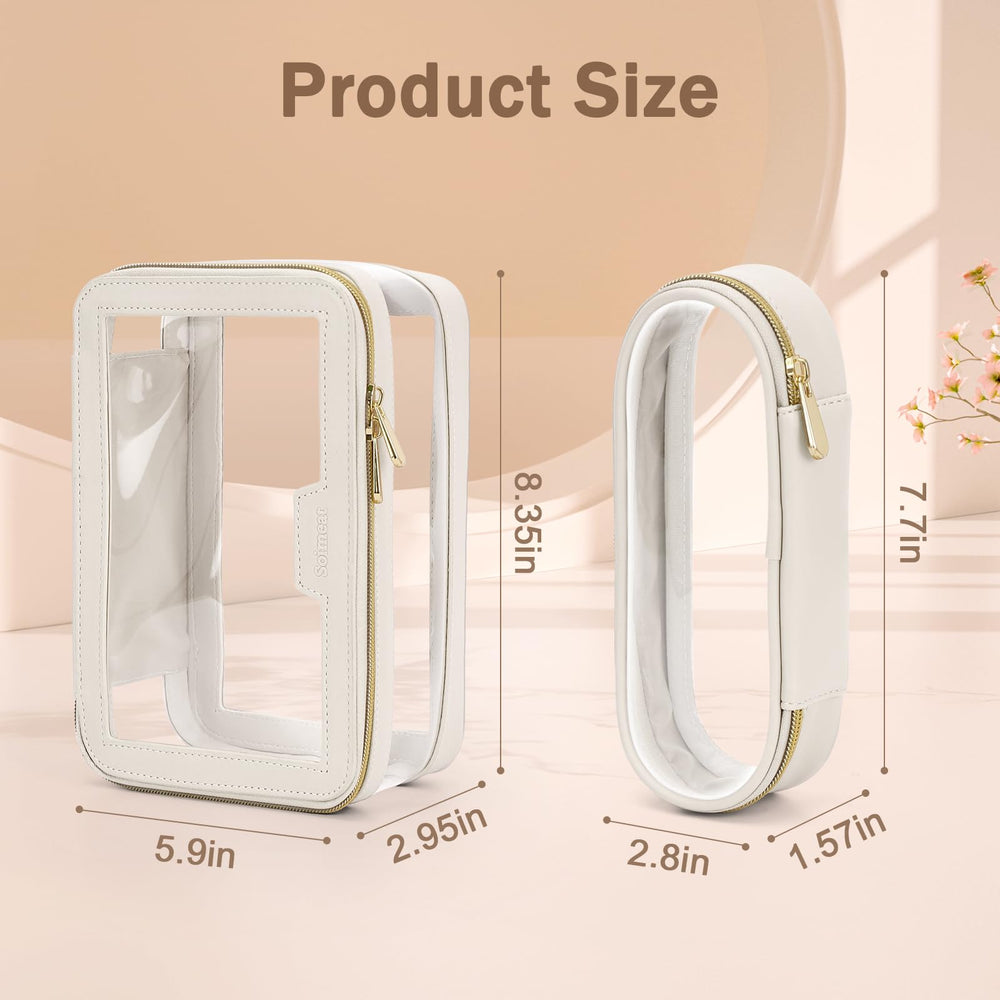 Soimeat compact travel organizer fits essential cosmetics with easy packing and quick access.