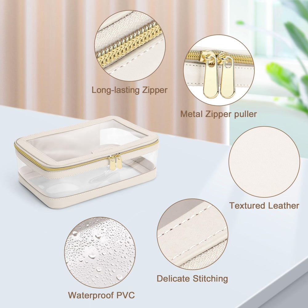 Soimeat transparent waterproof bag keeps contents protected in all conditions.