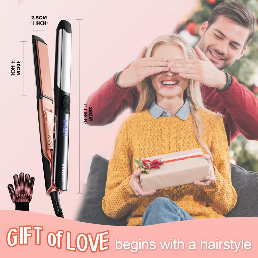 SOKANY heat-resistant gloves included for safer styling.