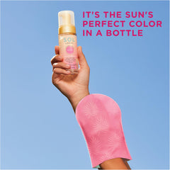 SOL by Jergens Deep Water Mousse application-glide ensures smooth, even coverage